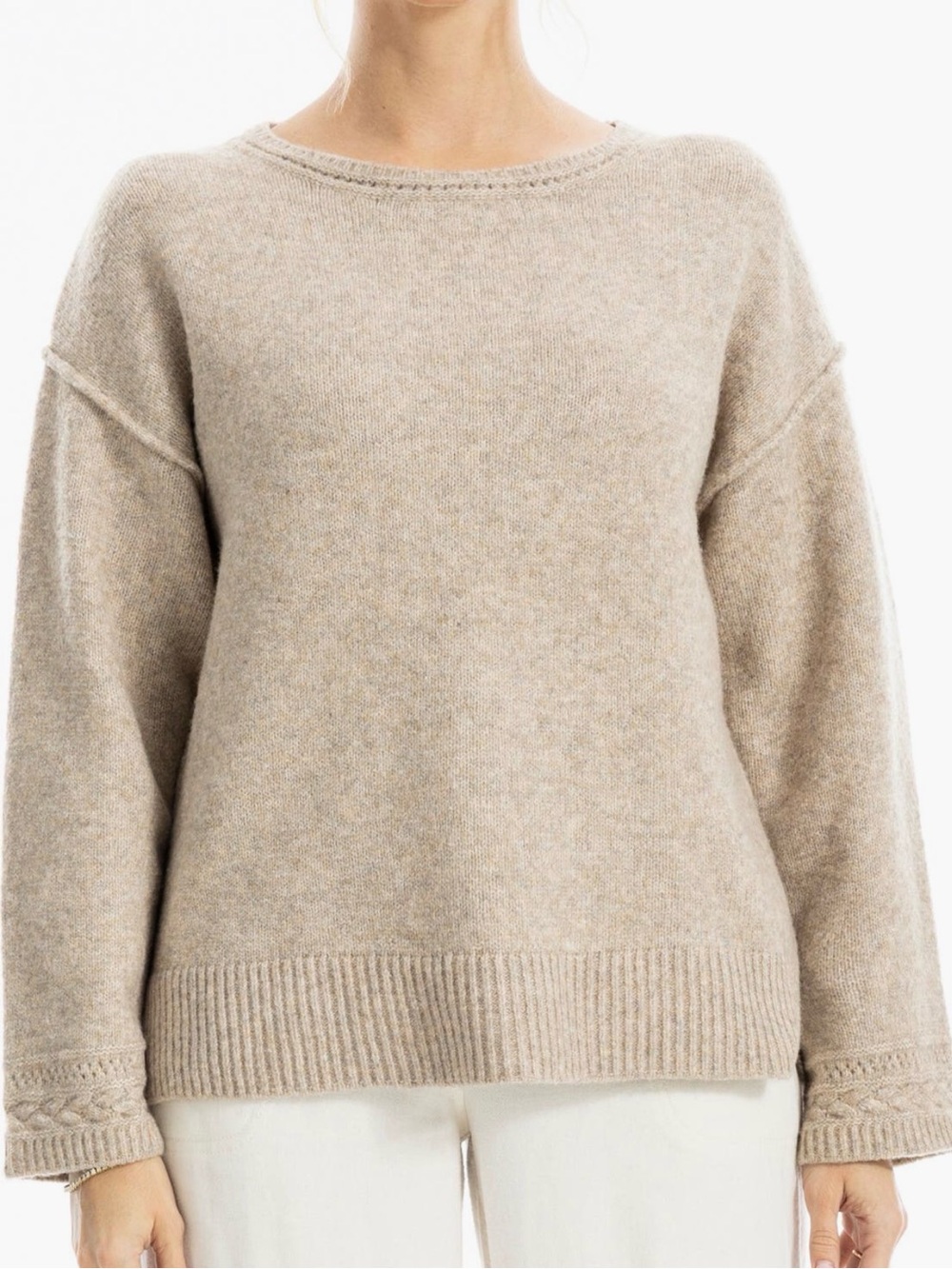 Max Studio Relaxed Crewneck Sweater. Ladies Large